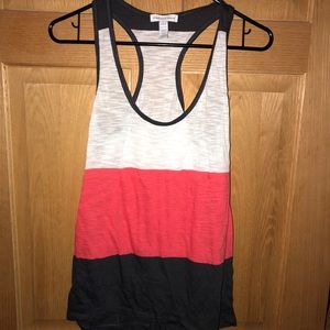 Women’s racerback striped tank top